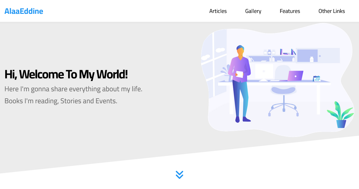 html & css template screenshot