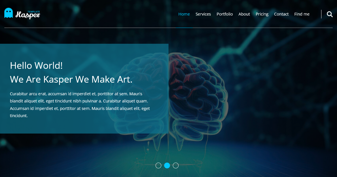html & css template screenshot